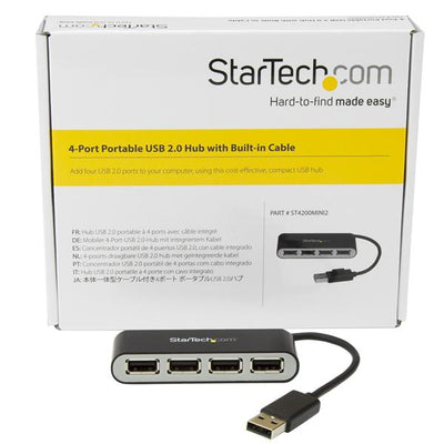 StarTech.com ST4200MINI2 hub & concentrateur 480 Mbit/s Noir, Argent - Image 6