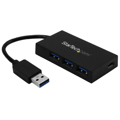 StarTech.com HB30A3A1CFB hub & concentrateur USB 3.2 Gen 1 (3.1 Gen 1) Type-A 5000 Mbit/s Noir - Image 1