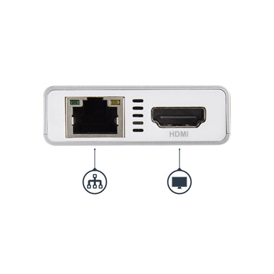 StarTech.com DKT30CHPDW station d'accueil Avec fil USB 3.2 Gen 1 (3.1 Gen 1) Type-C Argent, Blanc - Image 4