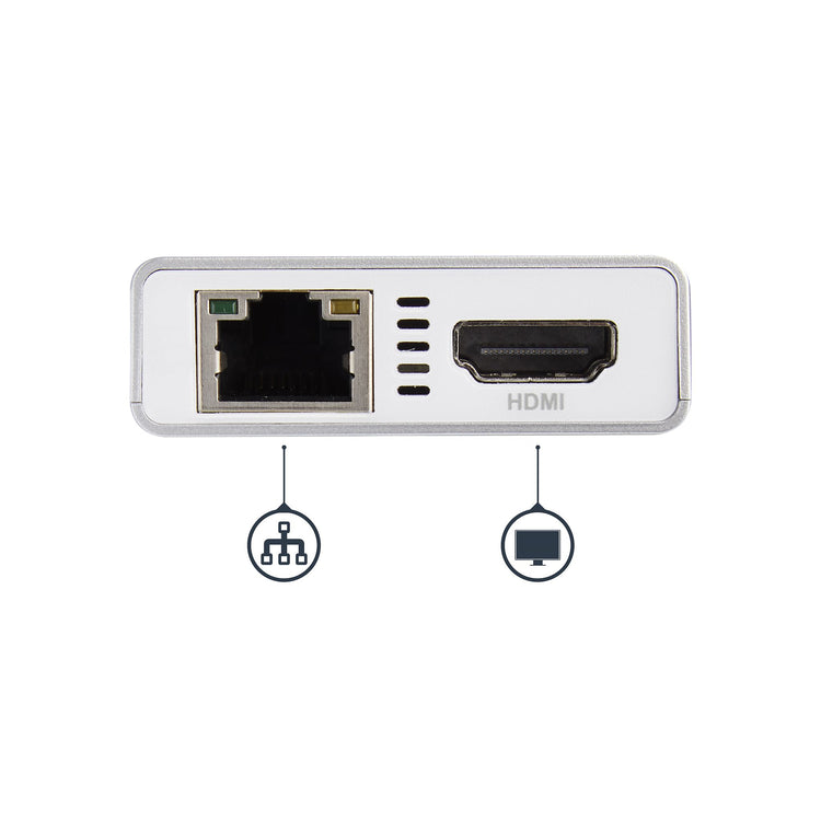 StarTech.com DKT30CHPDW station d'accueil Avec fil USB 3.2 Gen 1 (3.1 Gen 1) Type-C Argent, Blanc - Image 4