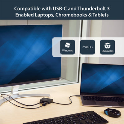 StarTech.com DKT30CHD station d'accueil Avec fil USB 3.2 Gen 1 (3.1 Gen 1) Type-C Noir - Image 10