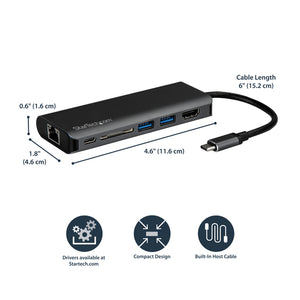 StarTech.com DKT30CSDHPD station d'accueil Avec fil USB 3.2 Gen 1 (3.1 Gen 1) Type-C Noir, Gris - Image 11
