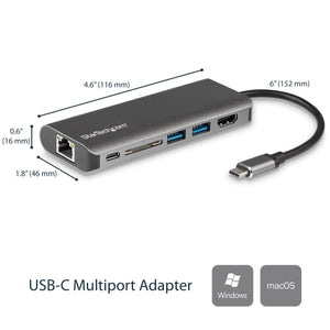 StarTech.com DKT30CSDHPD station d'accueil Avec fil USB 3.2 Gen 1 (3.1 Gen 1) Type-C Noir, Gris - Image 2