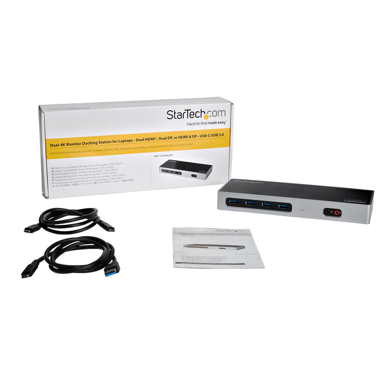 StarTech.com DK30A2DH station d'accueil Avec fil USB 3.2 Gen 1 (3.1 Gen 1) Type-C Noir, Argent - Image 8