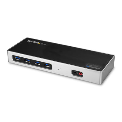 StarTech.com DK30A2DH station d'accueil Avec fil USB 3.2 Gen 1 (3.1 Gen 1) Type-C Noir, Argent - Image 1