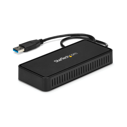 STARTECH .com Station d'accueil/réplicateur de ports pour ordinateur portable Filaire USB 3.2 Gen 1 (3.1 Gen 1) Type-A Noir (USBA2DPGB)