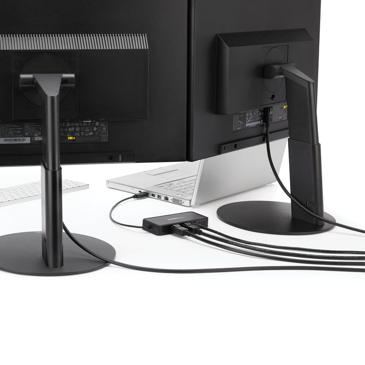StarTech.com USBA2DPGB station d'accueil Avec fil USB 3.2 Gen 1 (3.1 Gen 1) Type-A Noir - Image 2