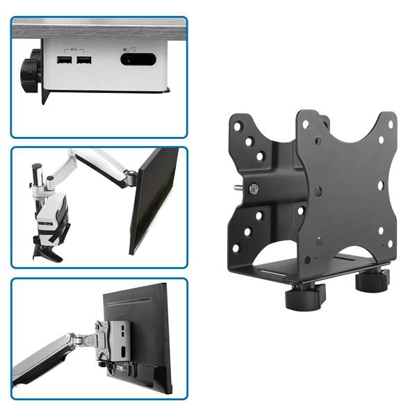 StarTech.com ACCSMNT support pour unité centrale Support de CPU monté sur le socle de l’écran Noir - Image 7