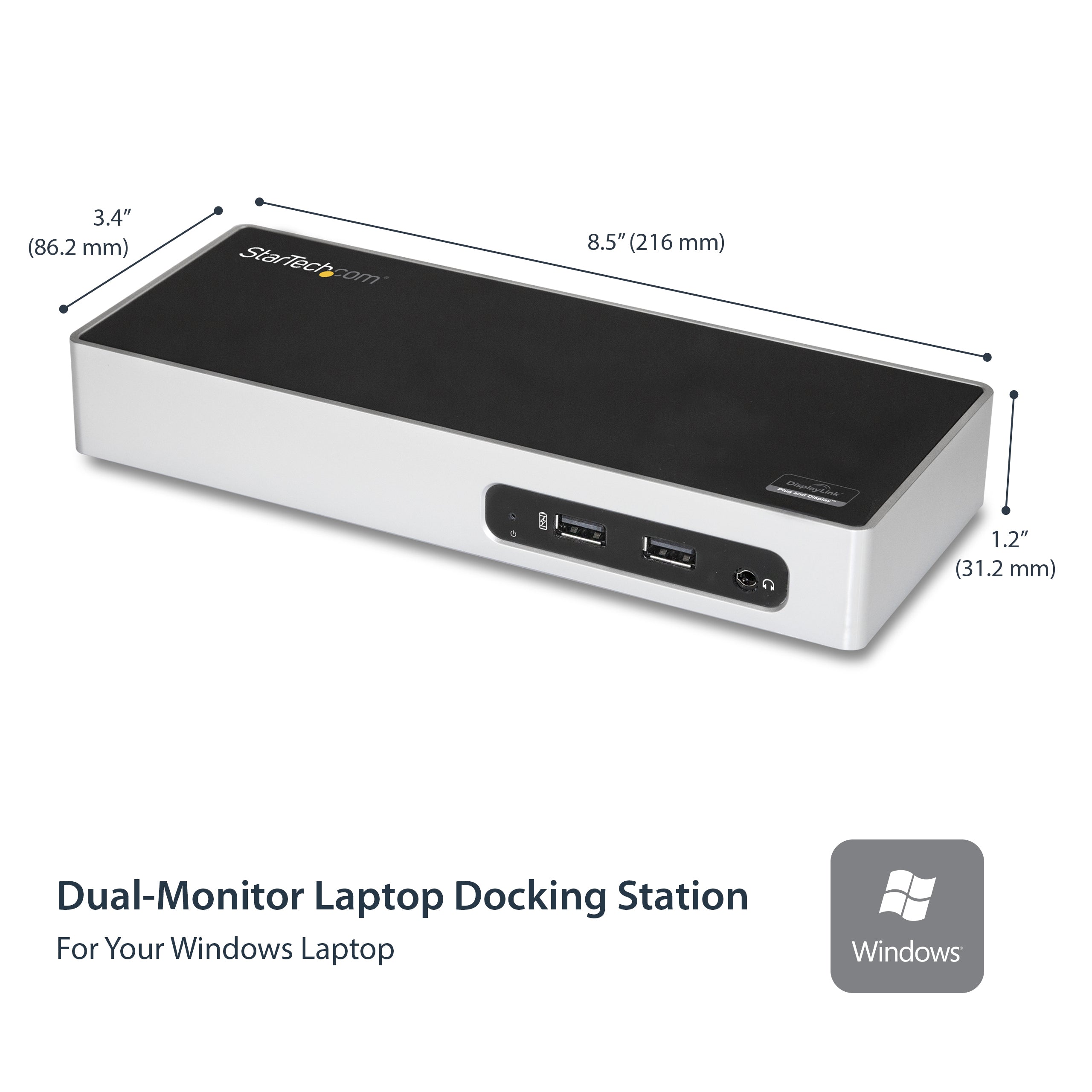 StarTech.com DK30ADD station d'accueil Avec fil USB 3.2 Gen 1 (3.1 Gen 1) Type-B Noir, Argent - Image 5