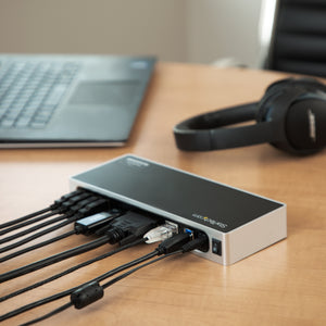 StarTech.com DK30ADD station d'accueil Avec fil USB 3.2 Gen 1 (3.1 Gen 1) Type-B Noir, Argent - Image 9