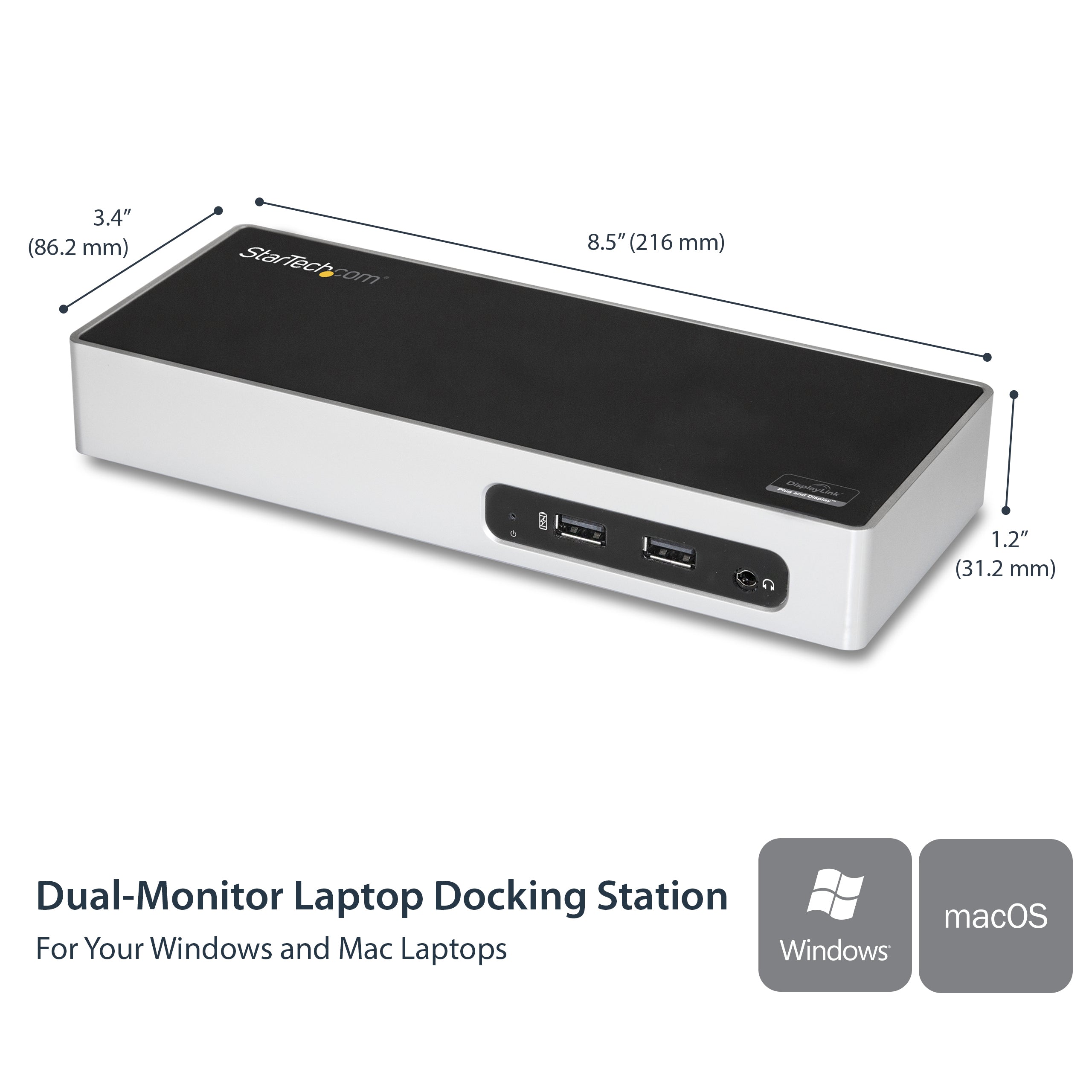 StarTech.com DK30ADD station d'accueil Avec fil USB 3.2 Gen 1 (3.1 Gen 1) Type-B Noir, Argent - Image 11