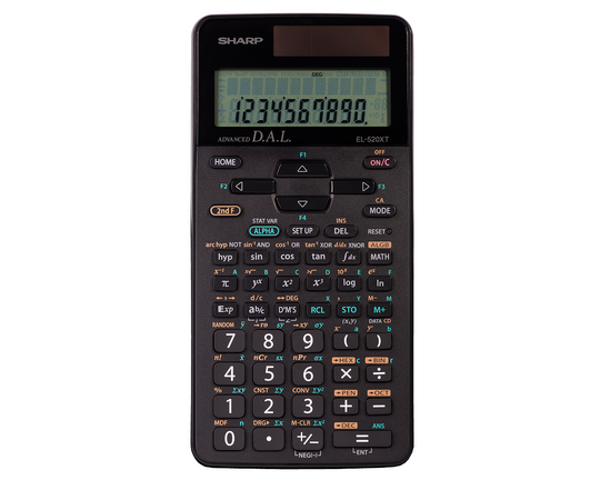 SHARP EL520XTBK Calculatrice Scientifique 420 Fonctions, 12 Chiffres