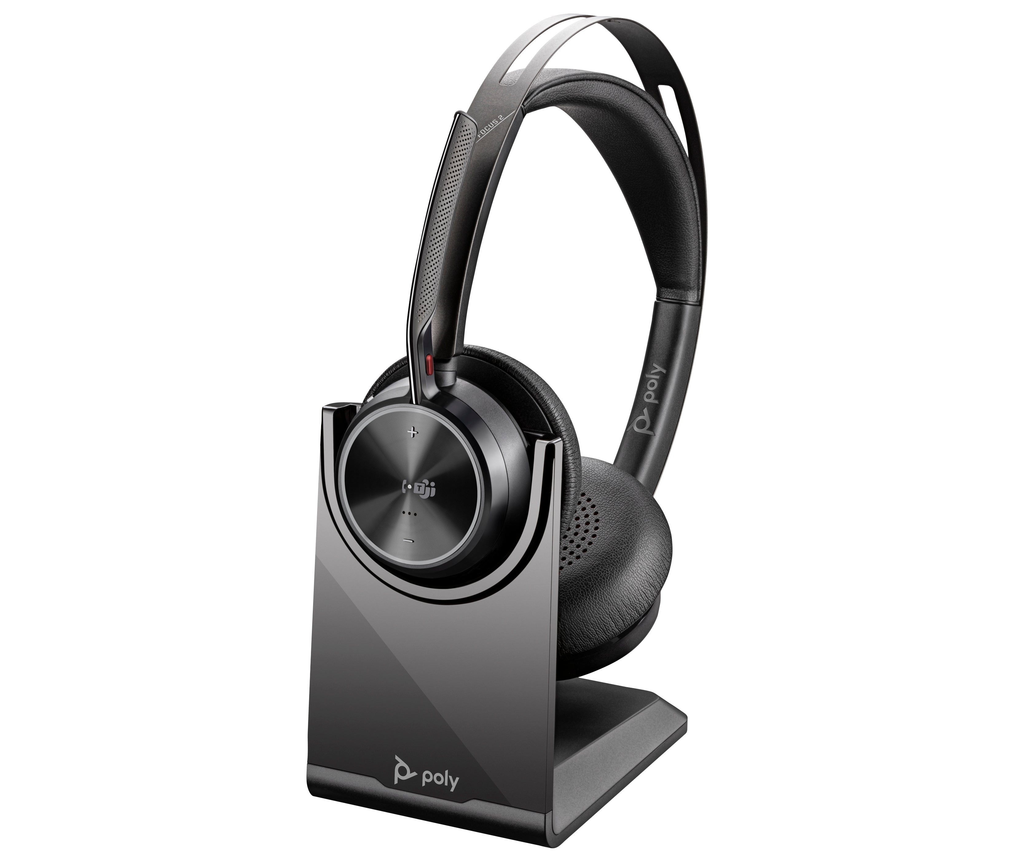 Poly Voyager Focus 2 Microsoft Teams Certified USB-C-C Headset +USB-C/A Adapter +Charging Stand Sans fil Arceau Bureau/Centre d'appels Bluetooth Socle de chargement Noir - Image 11