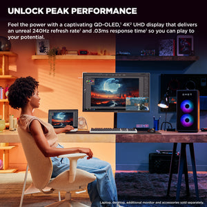 HP OMEN Transcend 31.5 inch UHD 240Hz OLED Gaming Monitor - Transcend 32 écran plat de PC 80 cm (31.5") 3840 x 2160 pixels 4K Ultra HD Blanc - Image 8