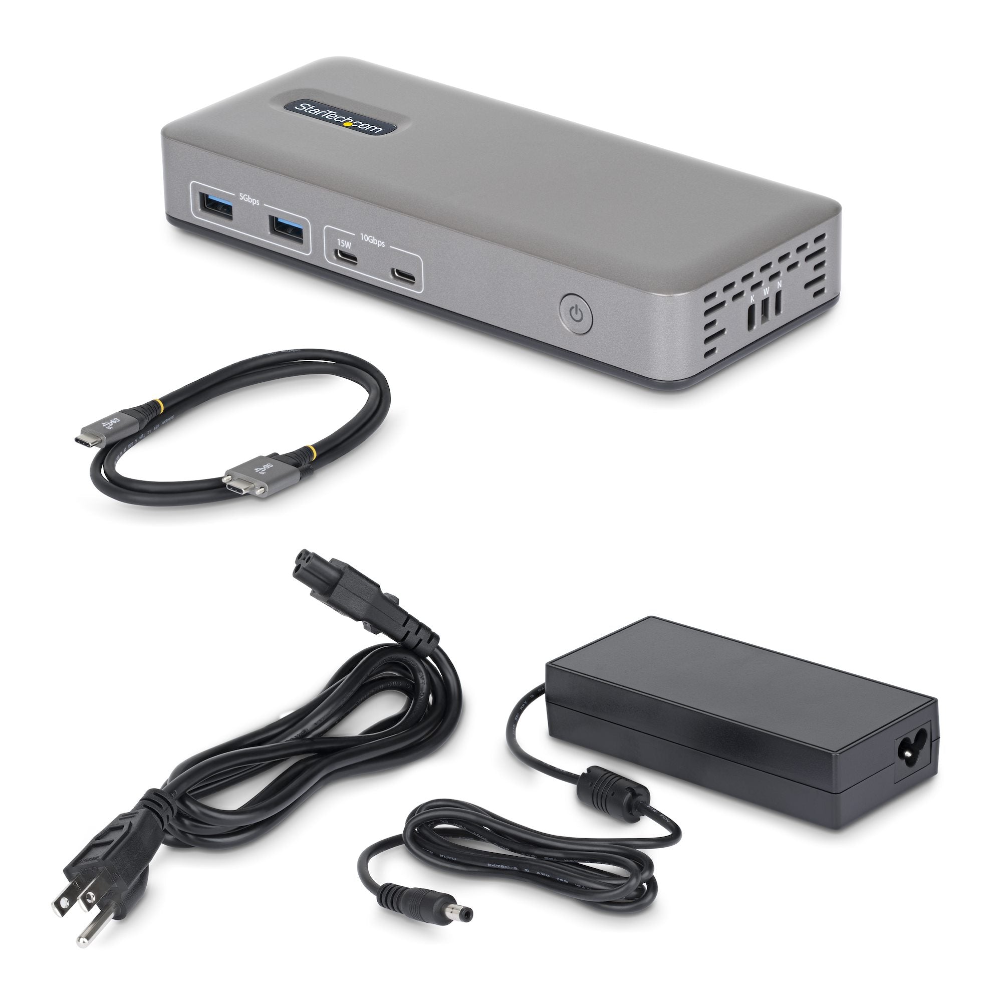 StarTech.com 196N-USBC-DOCK station d'accueil Avec fil USB 3.2 Gen 2 (3.1 Gen 2) Type-C Gris - Image 2