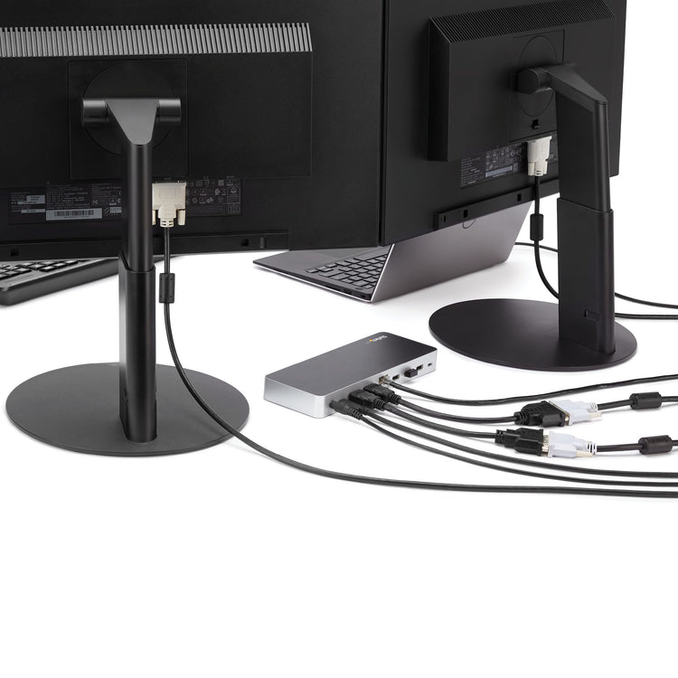 StarTech.com MST30C2HHPD station d'accueil Avec fil USB 3.2 Gen 1 (3.1 Gen 1) Type-C Noir, Argent - Image 5