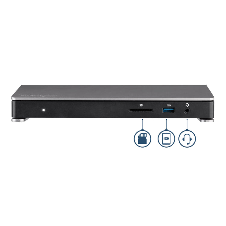 StarTech.com TB3DOCK2DPPD station d'accueil Avec fil USB 3.2 Gen 1 (3.1 Gen 1) Type-C Noir - Image 4