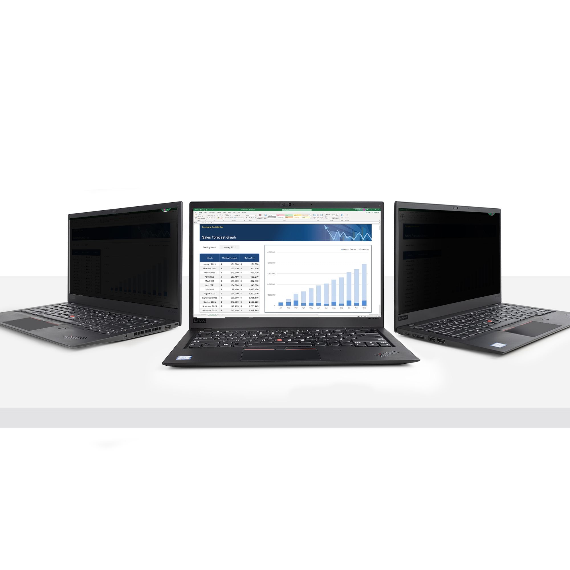 StarTech.com 133L-PRIVACY-SCREEN filtre anti-reflets pour écran et filtre de confidentialité 33,8 cm (13.3") Ordinateur portable Filtre de confidentialité sans bords pour ordinateur - Image 2