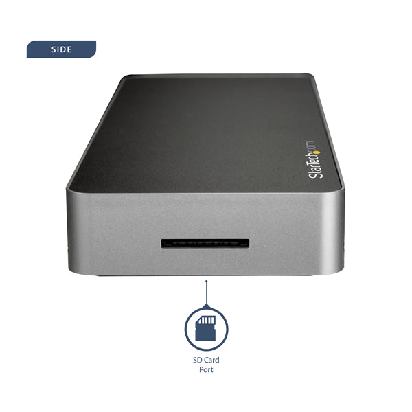 StarTech.com DK30CHDDPPD station d'accueil Avec fil USB 3.2 Gen 1 (3.1 Gen 1) Type-C Noir, Argent - Image 4