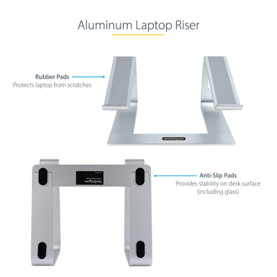 StarTech.com LAPTOP-STAND-SILVER Support de livres Supports de Laptop Argent 43,2 cm (17") - Image 14