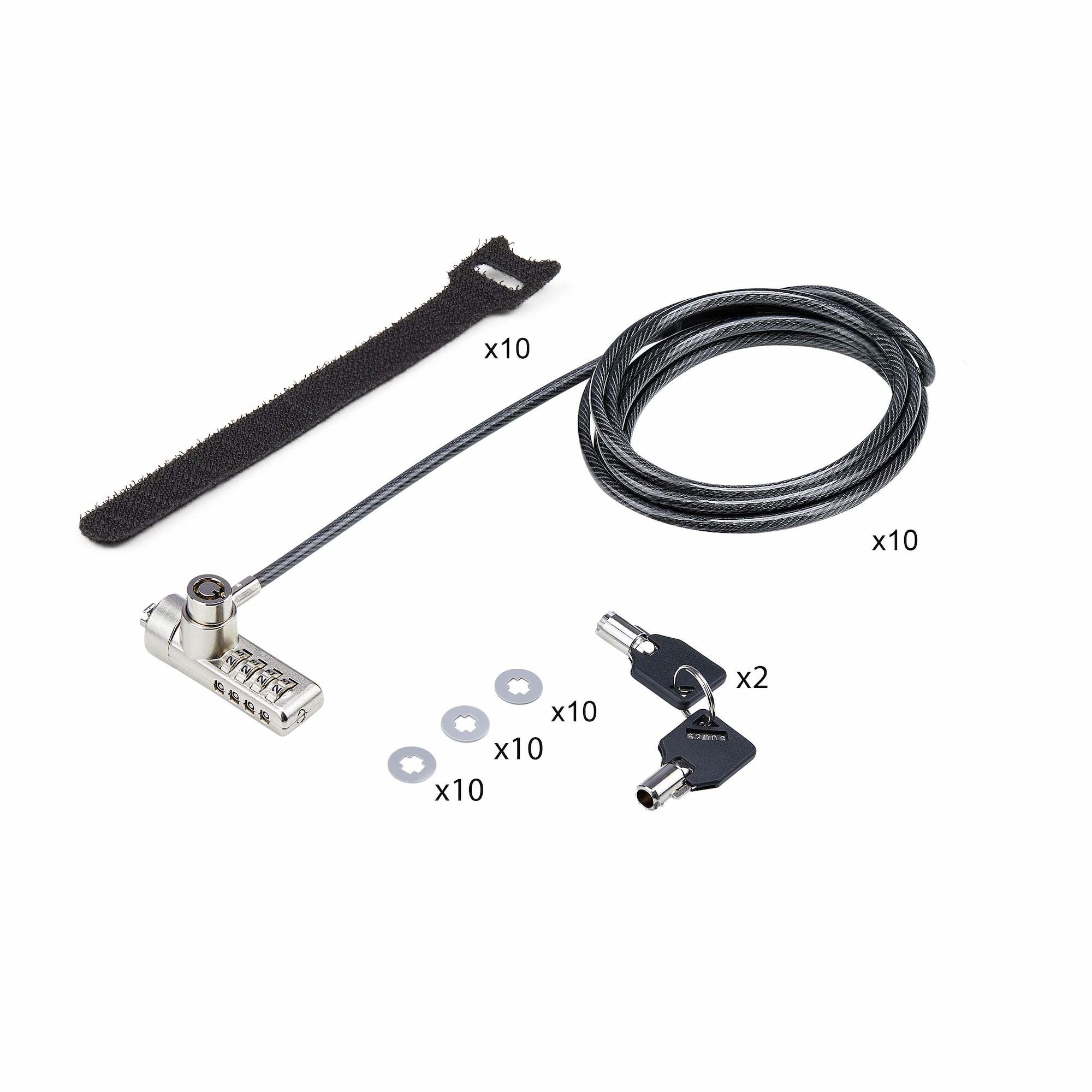 StarTech.com DUALKA10-LAPTOP-LOCK câble antivol Noir, Acier - Image 10