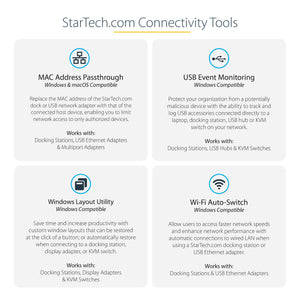 StarTech.com DKT31CSDHPD3 station d'accueil Avec fil USB 3.2 Gen 2 (3.1 Gen 2) Type-C Gris - Image 6