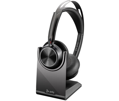 Poly Voyager Focus 2 USB-C-C Headset +USB-C/A Adapter +Charging Stand Sans fil Arceau Business/Everyday Bluetooth Socle de chargement Noir - Image 6