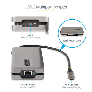 StarTech.com DKT31CVHPD3 station d'accueil Avec fil USB 3.2 Gen 2 (3.1 Gen 2) Type-C Gris - Image 16