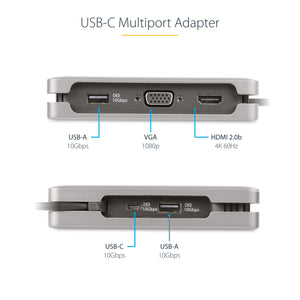 StarTech.com DKT31CVHPD3 station d'accueil Avec fil USB 3.2 Gen 2 (3.1 Gen 2) Type-C Gris - Image 15