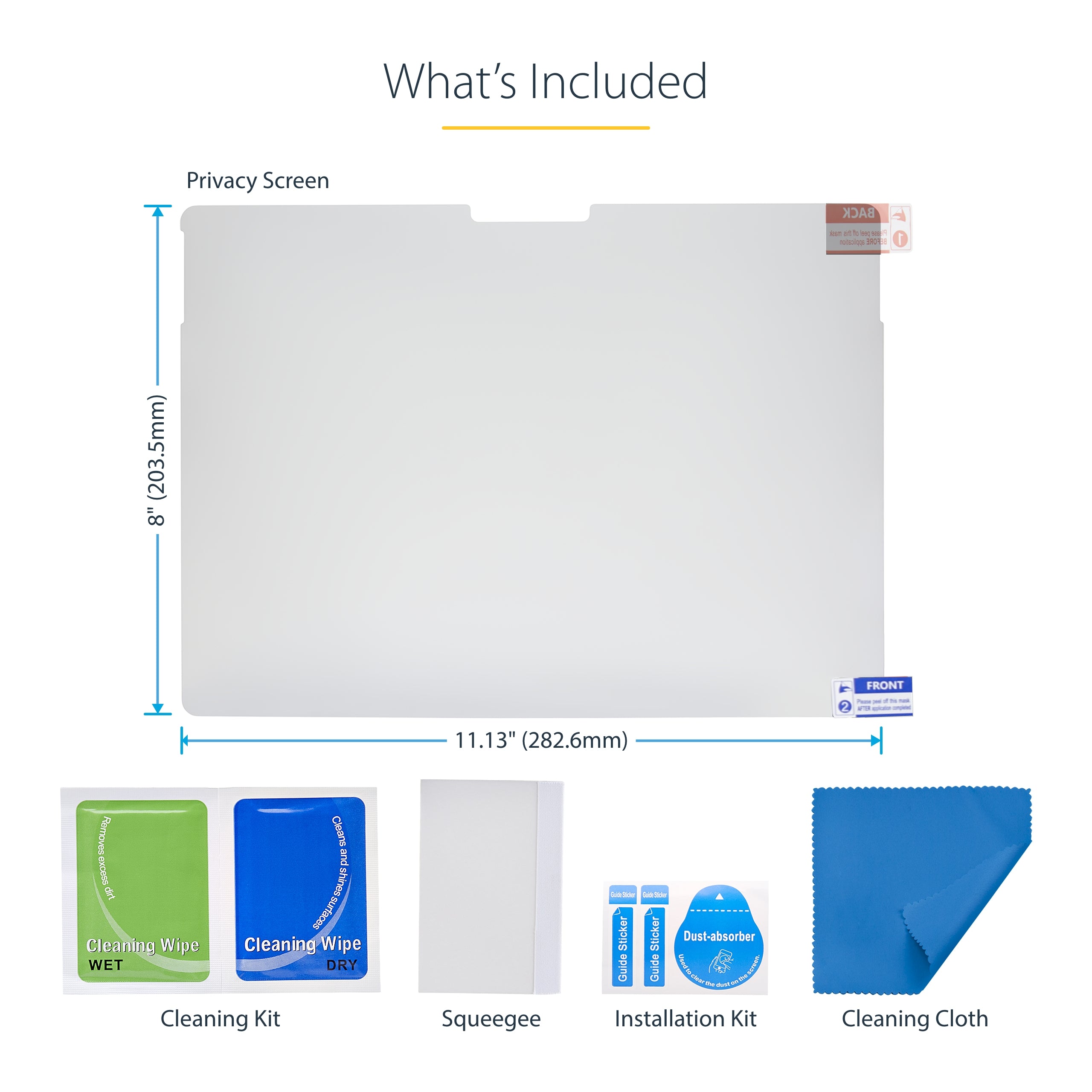 StarTech.com 13SP-PRIVACY-SCREEN filtre anti-reflets pour écran et filtre de confidentialité 33 cm (13") Ordinateur portable Filtre de confidentialité sans bords pour ordinateur - Image 20