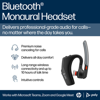 HP Poly Voyager Legend 30 Headset Sans fil Ecouteurs Appels/Musique Bluetooth Noir - Image 4