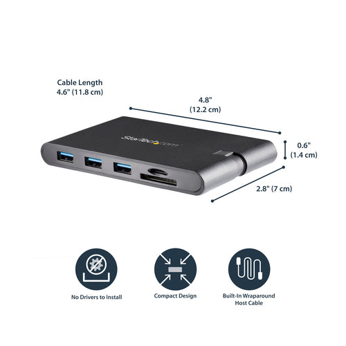 StarTech.com DKT30CHVSCPD station d'accueil Avec fil USB 3.2 Gen 1 (3.1 Gen 1) Type-C Noir - Image 12