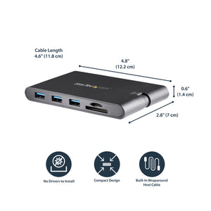 StarTech.com DKT30CHVSCPD station d'accueil Avec fil USB 3.2 Gen 1 (3.1 Gen 1) Type-C Noir - Image 12