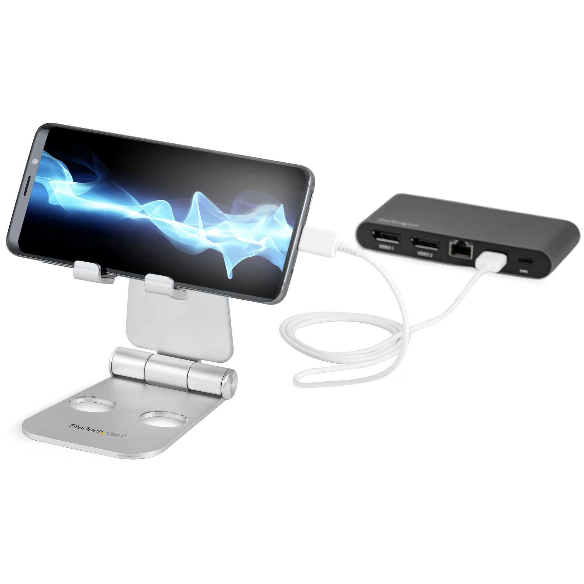 StarTech.com USPTLSTND support Support multimédia Mobile/smartphone, Tablette / UMPC Argent - Image 3