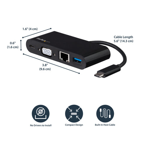 StarTech.com DKT30CVAGPD station d'accueil Avec fil USB 3.2 Gen 1 (3.1 Gen 1) Type-C Noir - Image 9