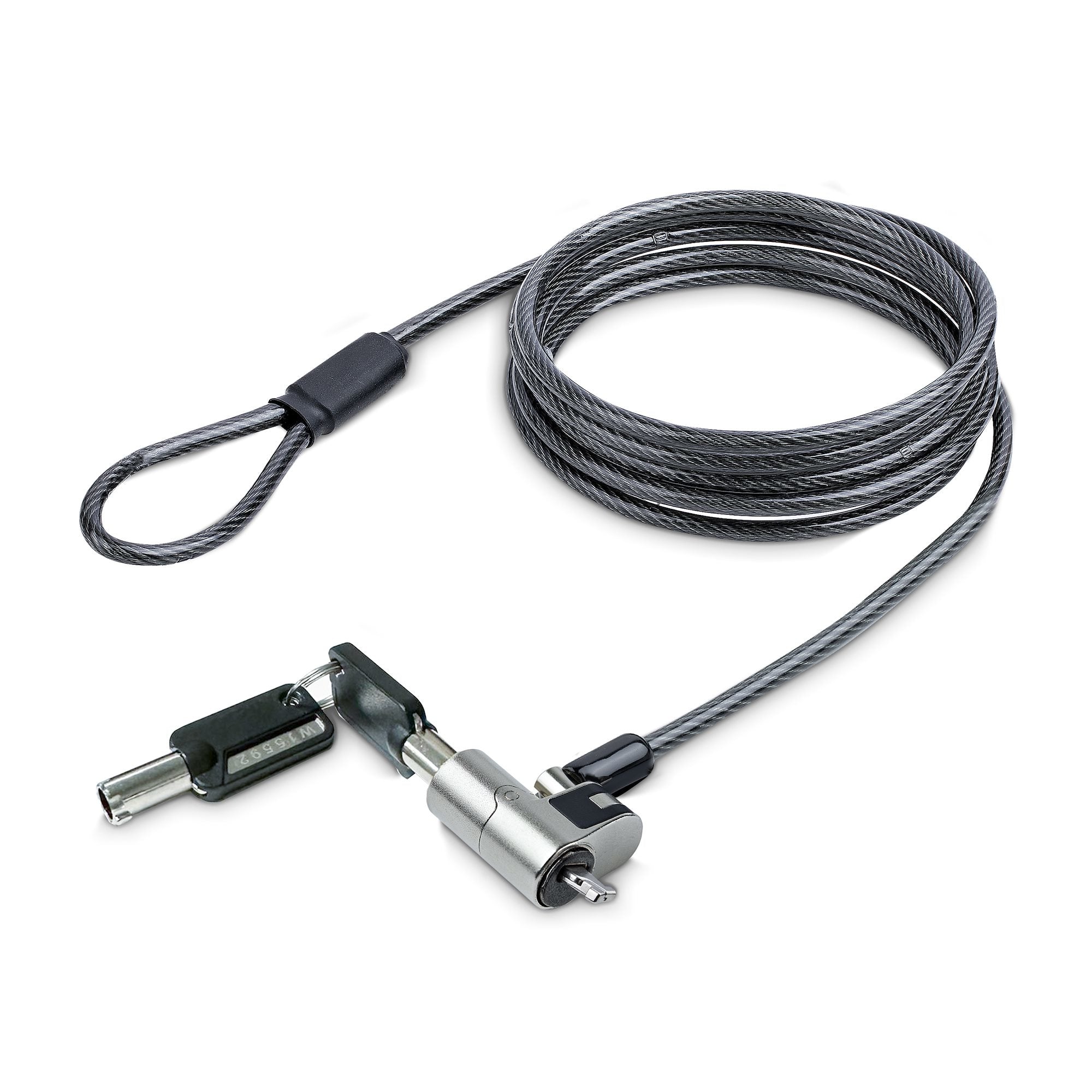 StarTech.com NANOK-LAPTOP-LOCK câble antivol Noir, Argent 2 m - Image 1
