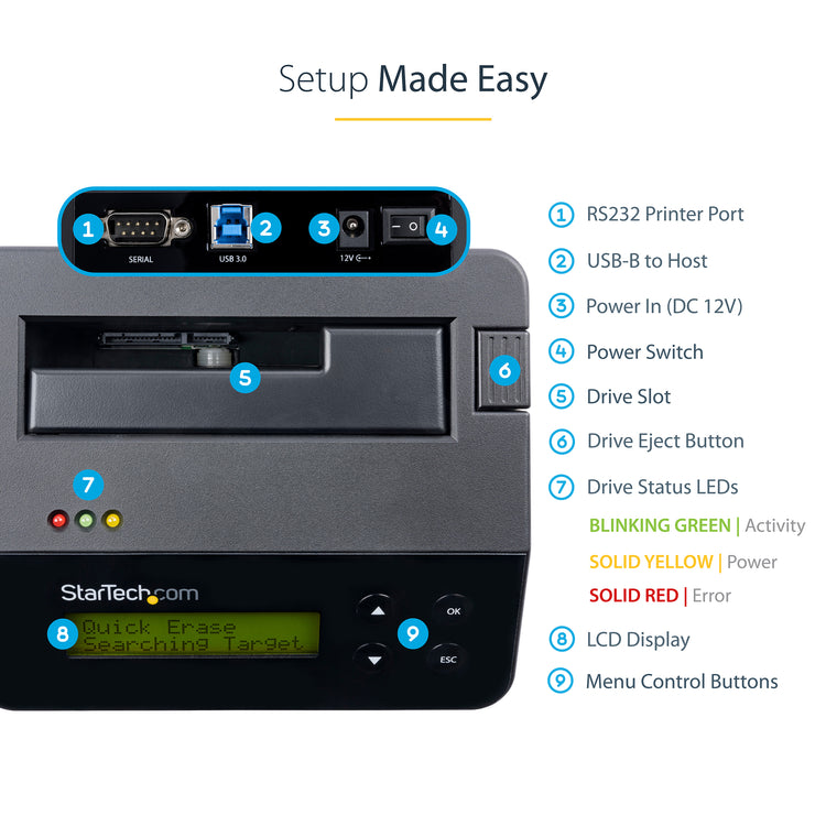 StarTech.com SDOCK1EU3P pièce et accessoire pour dispositifs de stockage de données - Image 16