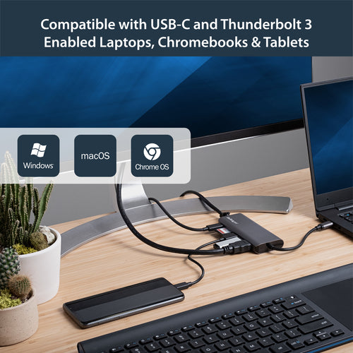 StarTech.com DKT30CSDHPD3 station d'accueil Avec fil USB 3.2 Gen 1 (3.1 Gen 1) Type-C Noir, Gris - Image 8
