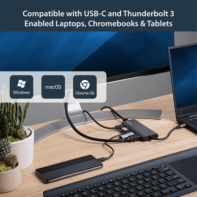 StarTech.com DKT30CSDHPD3 station d'accueil Avec fil USB 3.2 Gen 1 (3.1 Gen 1) Type-C Noir, Gris - Image 8
