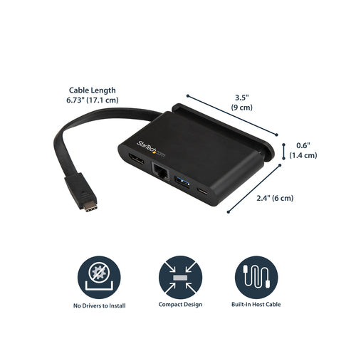 StarTech.com DKT30CHCPD station d'accueil Avec fil USB 3.2 Gen 1 (3.1 Gen 1) Type-C Noir - Image 6