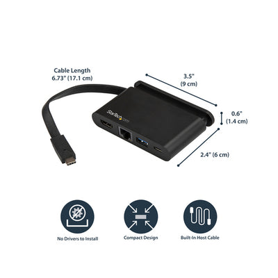 StarTech.com DKT30CHCPD station d'accueil Avec fil USB 3.2 Gen 1 (3.1 Gen 1) Type-C Noir - Image 6