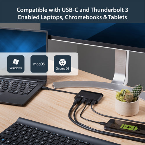 StarTech.com DKT30CHCPD station d'accueil Avec fil USB 3.2 Gen 1 (3.1 Gen 1) Type-C Noir - Image 5