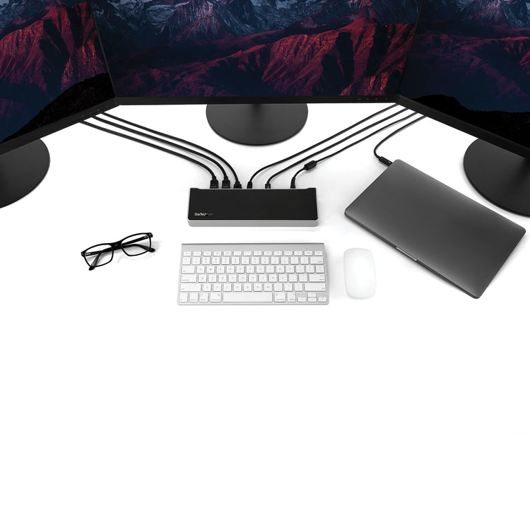 StarTech.com DK30CH2DEP station d'accueil Avec fil USB 3.2 Gen 1 (3.1 Gen 1) Type-C Noir, Argent - Image 6