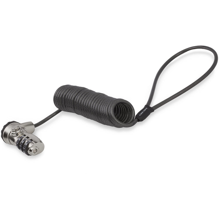 StarTech.com LTLOCK3DCOIL câble antivol Noir, Acier inoxydable 1,8 m - Image 3