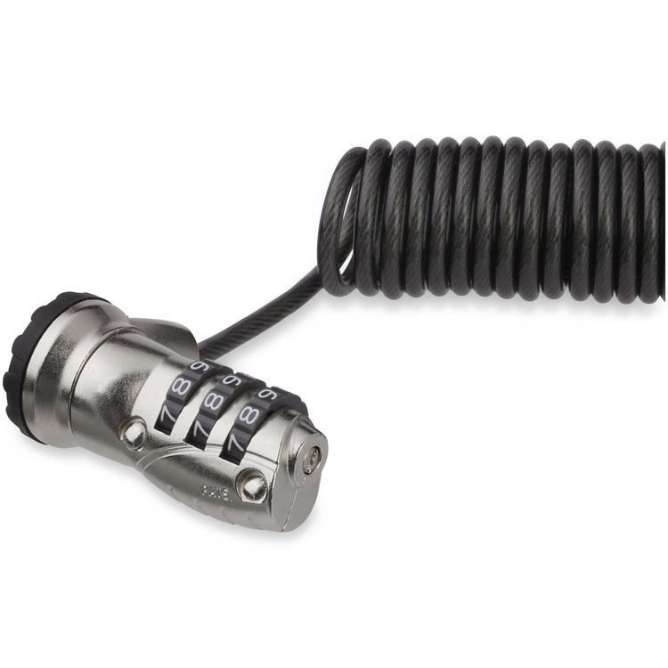 StarTech.com LTLOCK3DCOIL câble antivol Noir, Acier inoxydable 1,8 m - Image 1