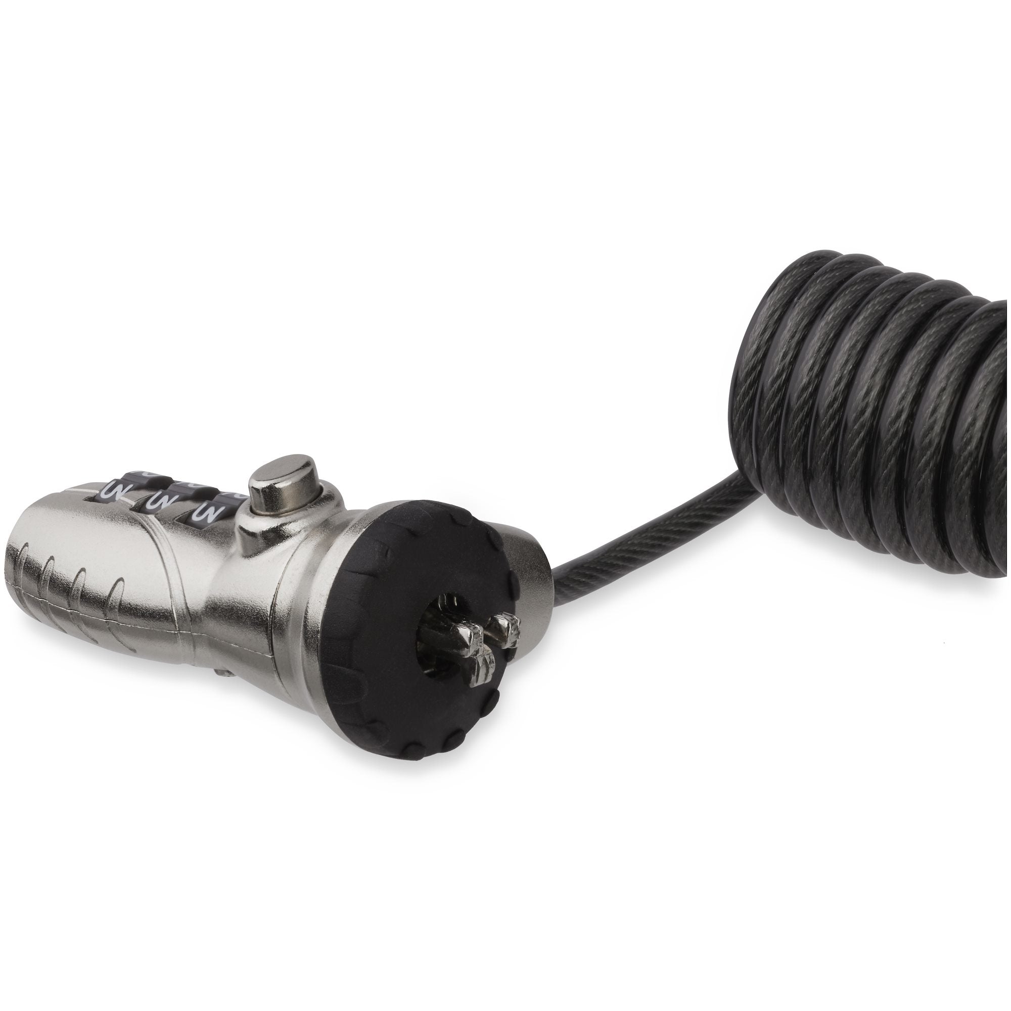 StarTech.com LTLOCK3DCOIL câble antivol Noir, Acier inoxydable 1,8 m - Image 2