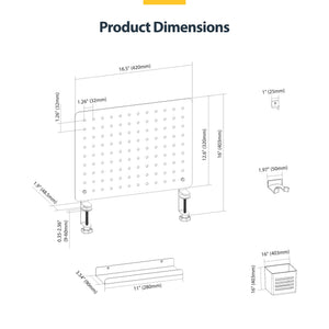 StarTech.com 1612B-DESK-PEGBOARD Ensemble de fournitures de bureau 1 pièce(s) - Image 7