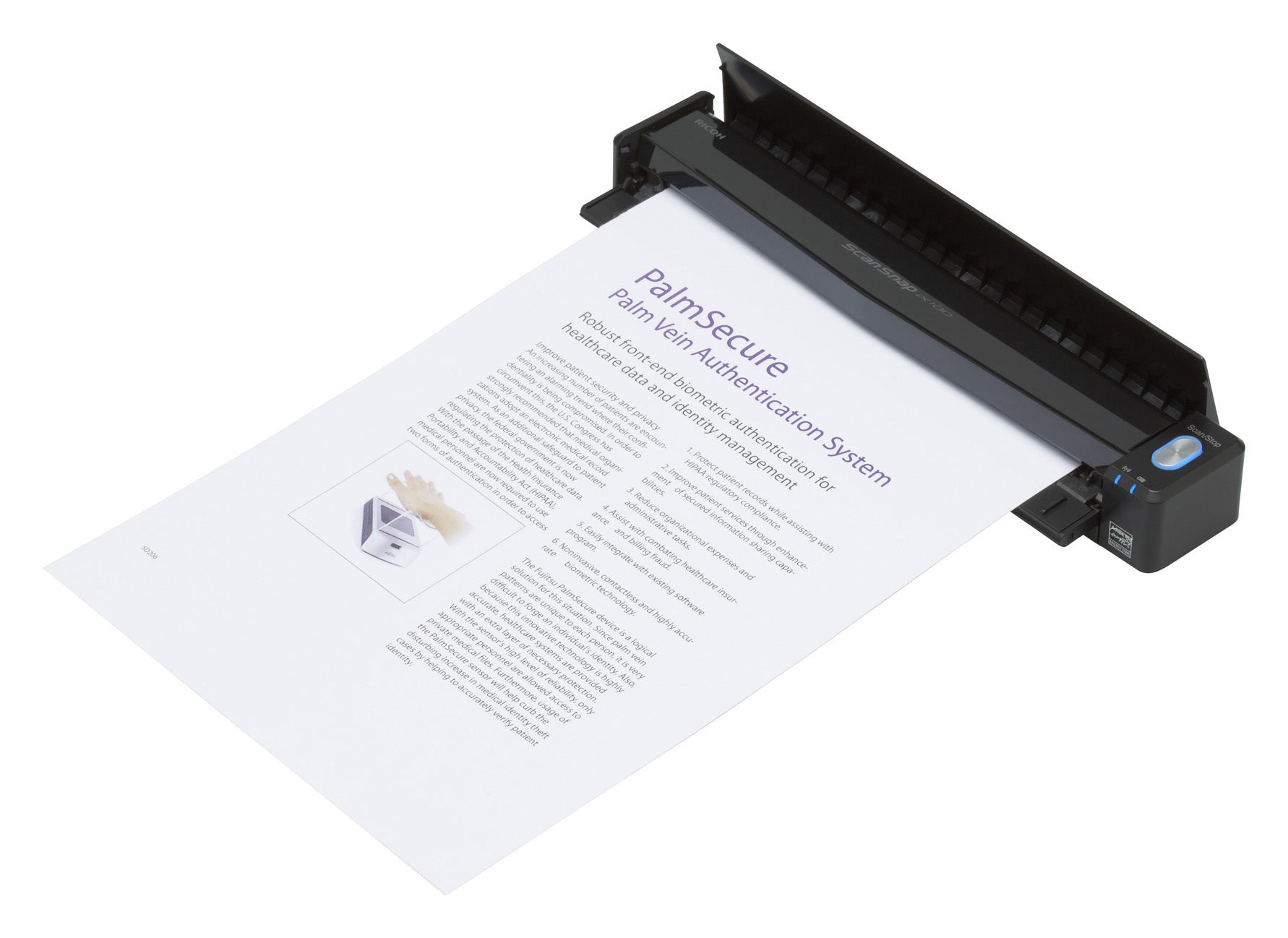 Ricoh ScanSnap iX100 Numériseur à alimentation papier + chargeur de document 600 x 600 DPI A4 Noir - Image 4