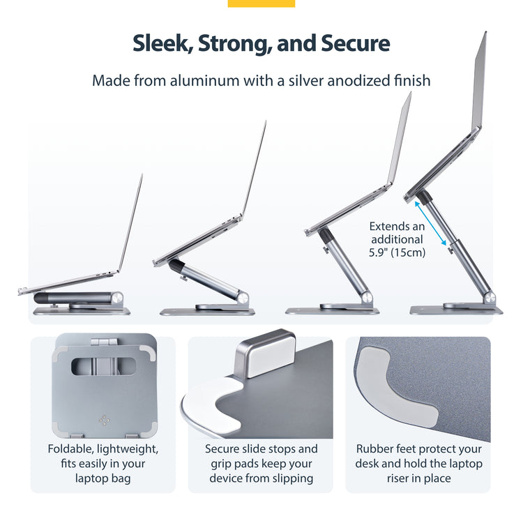 StarTech.com ATER-LAPTOP-RISER Support de livres Supports de Laptop Argent - Image 11
