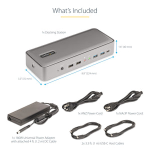 StarTech.com 129N-USBC-KVM-DOCK station d'accueil Avec fil USB 3.2 Gen 2 (3.1 Gen 2) Type-C Argent - Image 16
